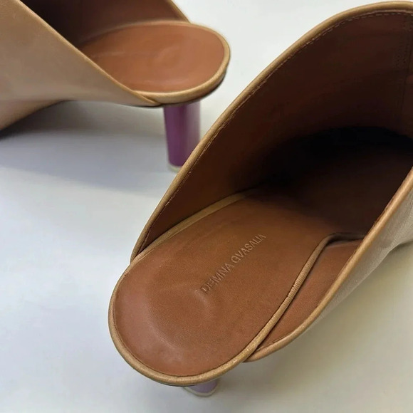 Vetements Demna Gvasalia High Heel Shoe Open Back Heeled Mules Tan Brown Size 36 - Picture 9 of 11